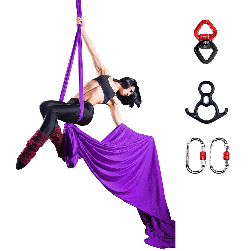 Aerial Silks Yoga Swing Set WITH RIGGING EQUIPMENT – UPHIYOGA